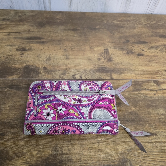 Vera Bradley Vibrant Pink and Gray Women's Wallet - Picture 4 of 9
